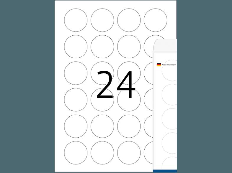 HERMA 4686 Etiketten transparent rund Ø 40 mm A4 600 St.