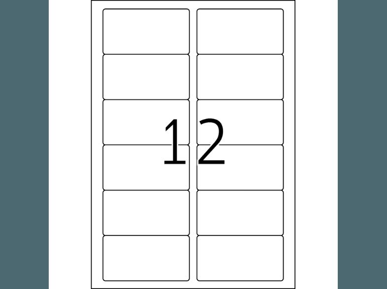 HERMA 4906 Etiketten glänzend 88.9x46.6 mm A4 300 St.