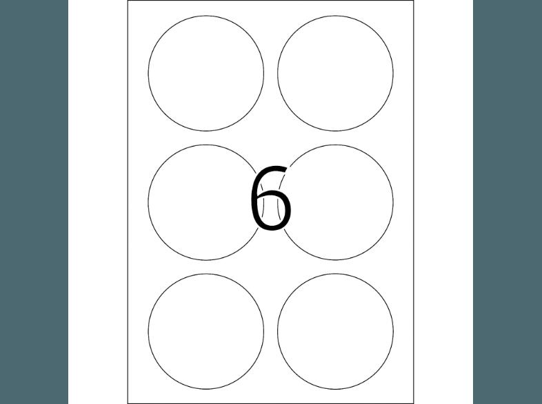 HERMA 5068 Ablösbare Etiketten rund Ø 85 mm A4 150 St.