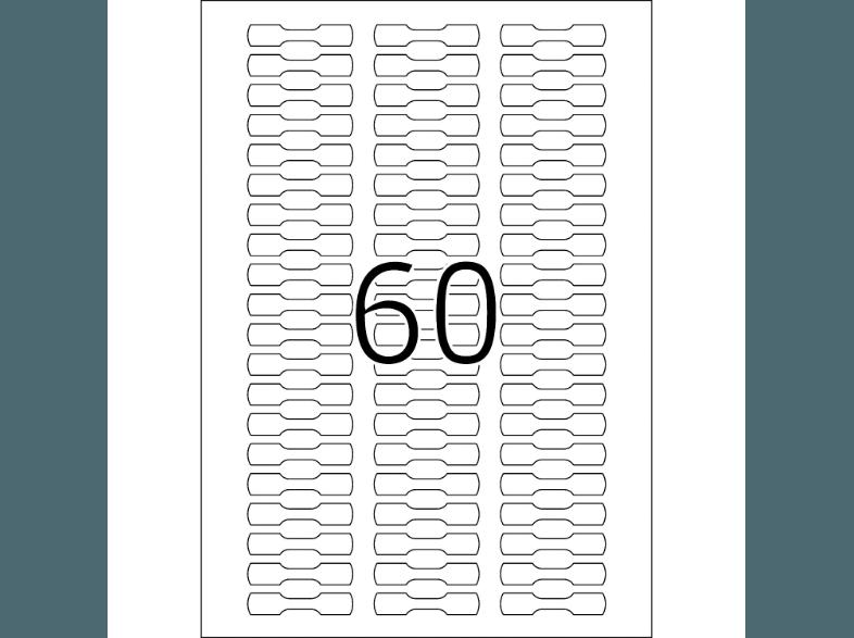 HERMA 5116 Ringetiketten 49x10 mm A4 150 St.