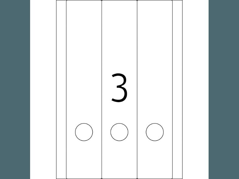 HERMA 5159 Ordneretiketten 59x297 mm A4 75 St.