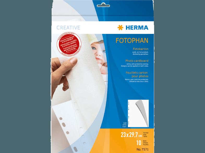 HERMA 7571 Fotokarton 230x297 mm  10 St.