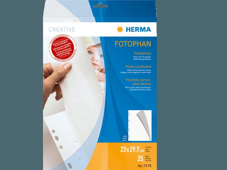 HERMA 7578 Fotokarton 230x297 mm  25 St.