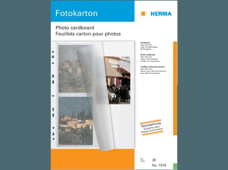 HERMA 7578 Fotokarton 230x297 mm  25 St.