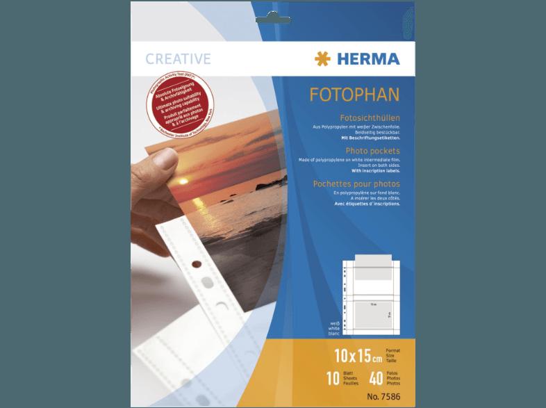 HERMA 7586 Sichthüllen 100x150 mm  10 St.