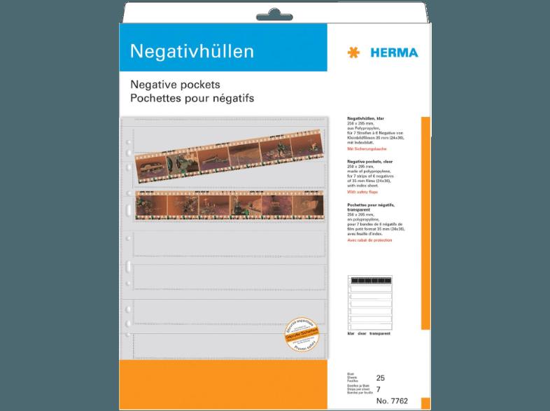 HERMA 7762 Negativhüllen   25 St., HERMA, 7762, Negativhüllen, , 25, St.