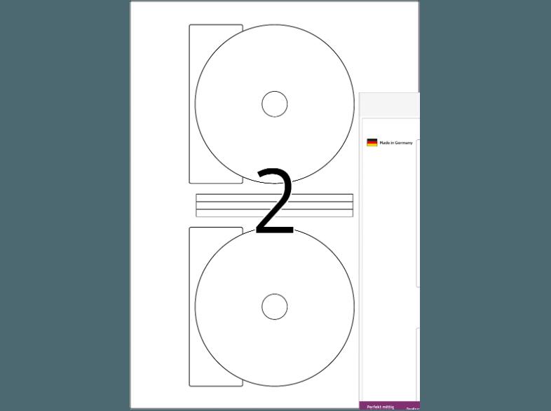 HERMA 8885 Inkjet CD-Etiketten Ø 116 mm A4 50 St.