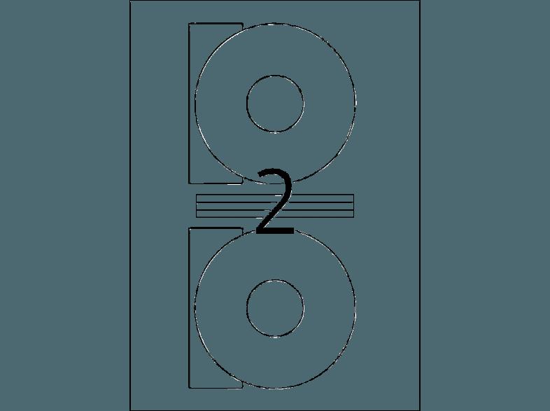 HERMA 8900 Inkjet CD-Etiketten Ø 116 mm A4 20 St.