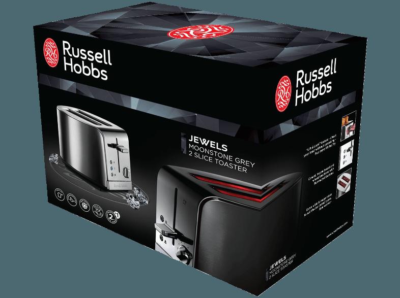 RUSSELL HOBBS 21782-56 Jewels Toaster Edelstahl/Grau (1050 Watt, Schlitze: 2 extra breite Toastschlitze)