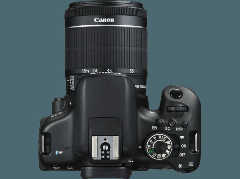 CANON EOS 750D   CS 100 Connect Station Spiegelreflexkamera 24.2 Megapixel mit Objektiv 18-55 mm f/3.5-5.6, 7.7 cm Display   Touchscreen