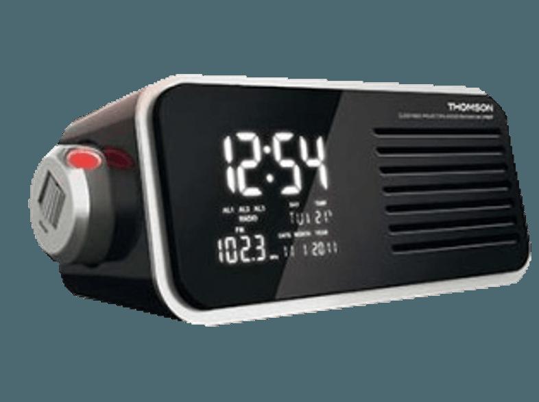 THOMSON CP300 T Uhrenradio (UKW Tuner, UKW, MW, Schwarz)