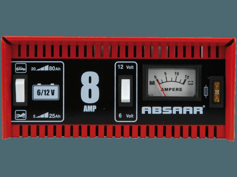 ABSAAR 77911 Batterie-Ladegerät 8 Ampere
