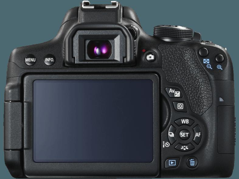 CANON EOS 750D Gehäuse Spiegelreflexkamera 24.2 Megapixel  , 7.7 cm Display   Touchscreen