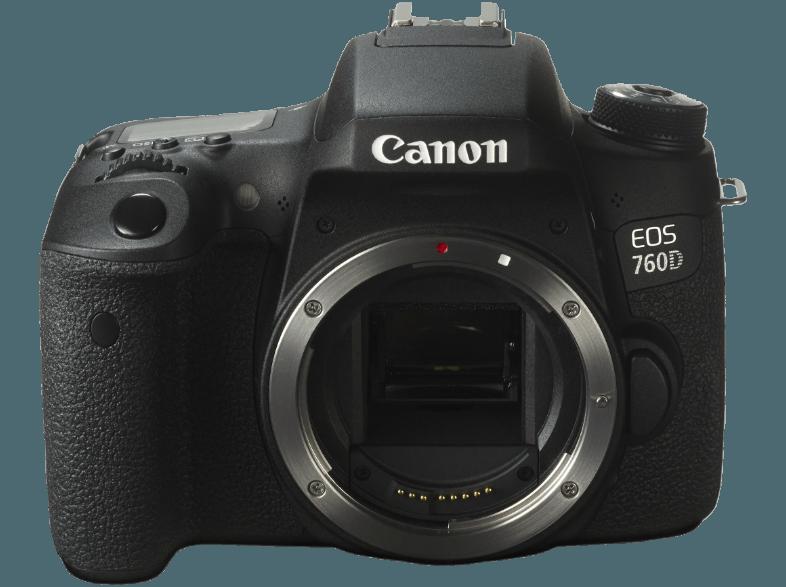 CANON EOS 760D Gehäuse Spiegelreflexkamera 24.2 Megapixel  , 7.7 cm Display   Touchscreen, WLAN