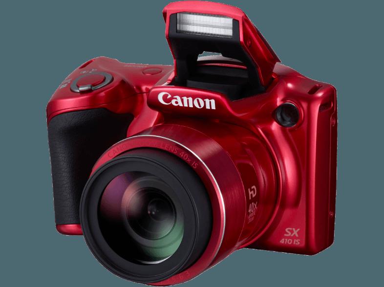 CANON PowerShot SX410 IS  Rot (20 Megapixel, 40x opt. Zoom, 7.5 cm TFT)
