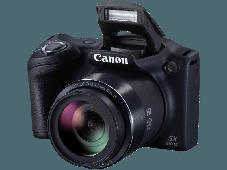 CANON PowerShot SX410 IS  Schwarz (20 Megapixel, 40x opt. Zoom, 7.5 cm TFT)
