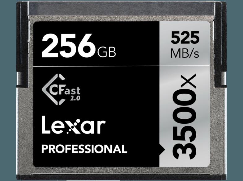 LEXAR Professional CompactFlash, 256 GB, 3500x, bis zu 525 Mbit/s