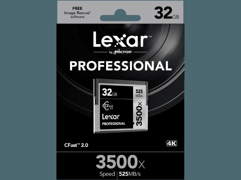 LEXAR Professional CompactFlash, 32 GB, 3500x, bis zu 525 Mbit/s, LEXAR, Professional, CompactFlash, 32, GB, 3500x, bis, 525, Mbit/s
