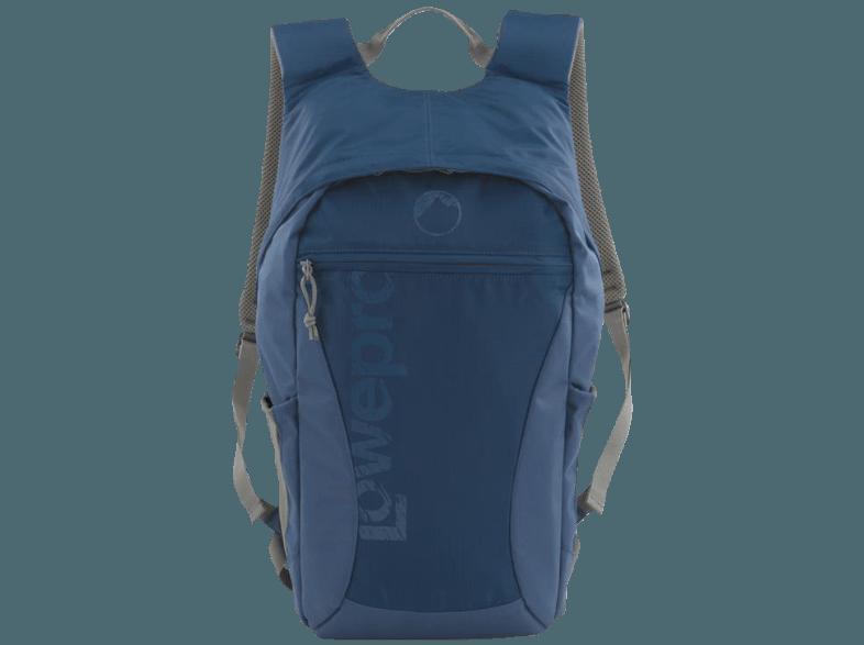 LOWEPRO LP36432 Rucksack für DSLR mit angesetztem Objektiv (18-55 mm), Systemkameras mit angesetztem Objektiv, GoPro Kamera (Farbe: Blau)