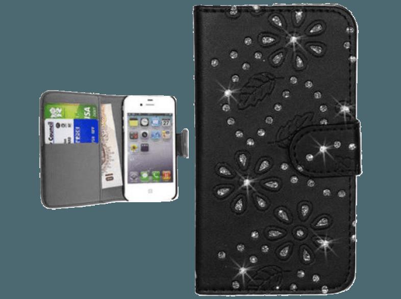 AGM 25827 Strass Bookstyle Klapptasche Gleam Tasche Galaxy S3 mini