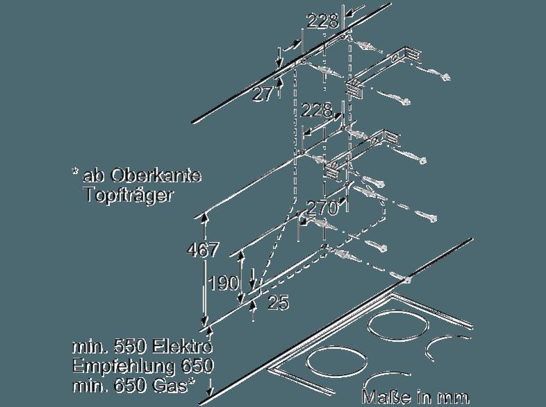 SIEMENS LC74WA521 Dunstabzugshaube (500 mm tief)