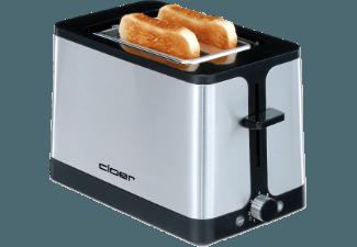 CLOER 3609 Scheiben-Toaster Edelstahl/Schwarz (900 Watt, Schlitze: 2)
