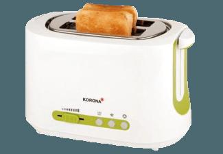KORONA 21500 Toaster Weiß/Grün (850 Watt), KORONA, 21500, Toaster, Weiß/Grün, 850, Watt,