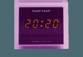 NAFNAF Crystal DNI059 Uhrenradio (PLL Tuner, Digital Radio, FM, Violett)