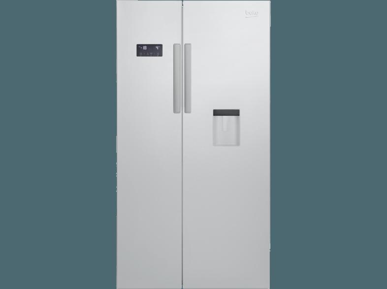 BEKO GN 163221 S Side-by-Side (484 kWh/Jahr, A , 1820 mm hoch, Silber), BEKO, GN, 163221, S, Side-by-Side, 484, kWh/Jahr, A, 1820, mm, hoch, Silber,
