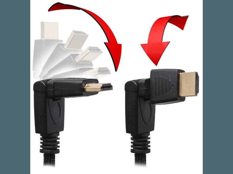 BIGBEN HDMI®-Kabel 1.4/3D LX Rotationsstecker