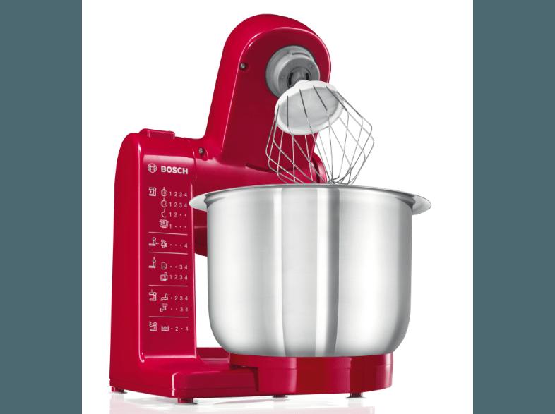 BOSCH MUM 44 R 1 Küchenmaschine Rot 500 Watt, BOSCH, MUM, 44, R, 1, Küchenmaschine, Rot, 500, Watt