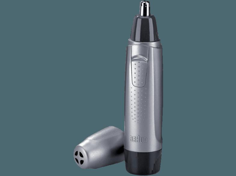 BRAUN EN 10 Nasen-/Ohren-Trimmer Silber (Batteriebetrieb)
