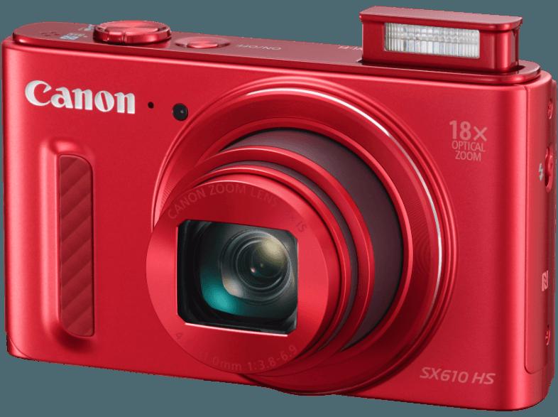 CANON Power Shot SX610 HS  Rot (20.2 Megapixel, 18x opt. Zoom, 7.5 cm sRGB-PureColor-II-G-LCD, WLAN), CANON, Power, Shot, SX610, HS, Rot, 20.2, Megapixel, 18x, opt., Zoom, 7.5, cm, sRGB-PureColor-II-G-LCD, WLAN,