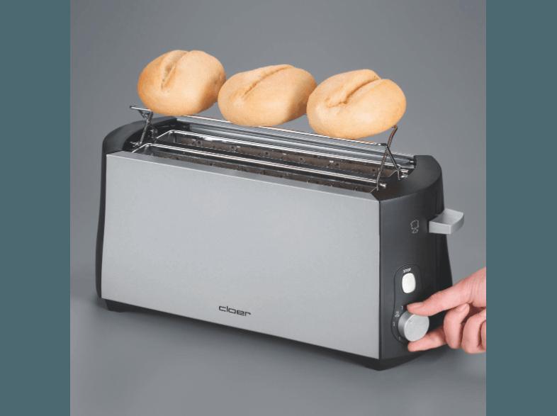 CLOER 3710 Toaster Schwarz (1.38 kW, Schlitze: 2)