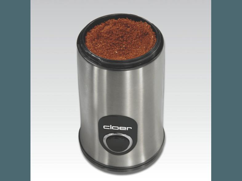CLOER 7579 Kaffeemühle Edelstahl matt (150 Watt, Schlagmahlwerk)