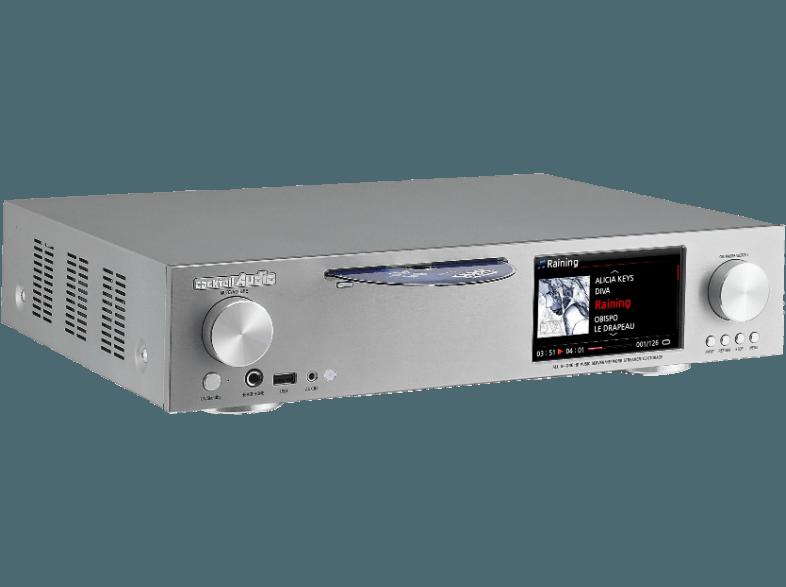 COCKTAIL AUDIO X30-L2000-S - AudioServer, Ripper und Player (App-steuerbar, Ja, über USB Adapter, Dunkelsilber)