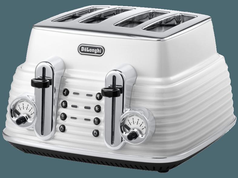 DELONGHI CTZ 4003 Scultura Toaster Weiß (1.8 kW, Schlitze: 4), DELONGHI, CTZ, 4003, Scultura, Toaster, Weiß, 1.8, kW, Schlitze:, 4,