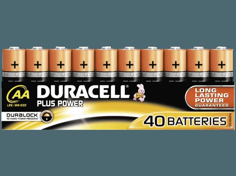 DURACELL 190159709 Plus PowerAA, 40er Pack Batterie AA