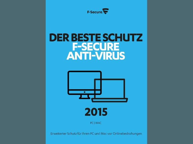 F-Secure Anti-Virus 2015 3PCs, F-Secure, Anti-Virus, 2015, 3PCs