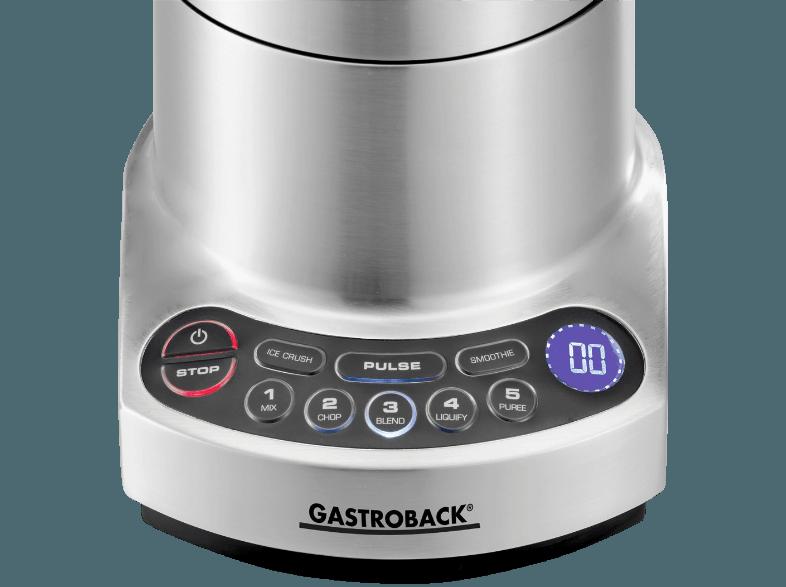 GASTROBACK 41001 Design Advanced Electronic Standmixer Silber (1200 Watt, 1.5 Liter)