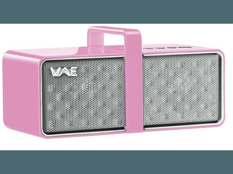 HERCULES WAE BTP03 Mini Bluetooth Lautsprecher Pink/Weiß