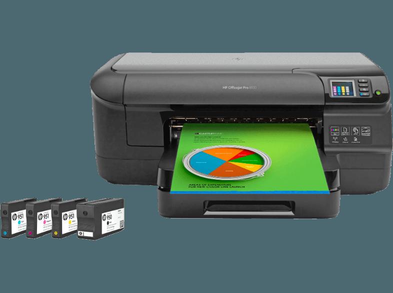 HP Officejet Pro 8100 Tintenstrahl Tintenstrahldrucker WLAN Netzwerkfähig