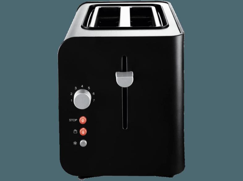 KOENIC KTO 120 Toaster Schwarz (870 Watt, Schlitze: 2)