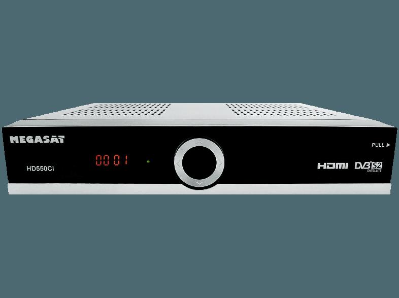 MEGASAT HD 550 CI Sat-Receiver (HDTV, DVB-S, Schwarz), MEGASAT, HD, 550, CI, Sat-Receiver, HDTV, DVB-S, Schwarz,