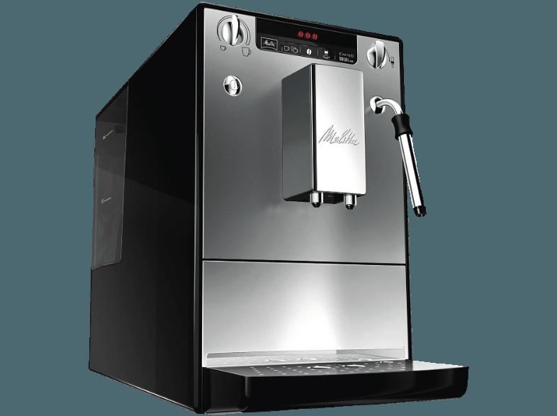 MELITTA E 953-102 Caffeo Solo&Milk Espressomaschine (Edelstahl-Kegelmahlwerk, 1.2 Liter/Jahr, Silber)
