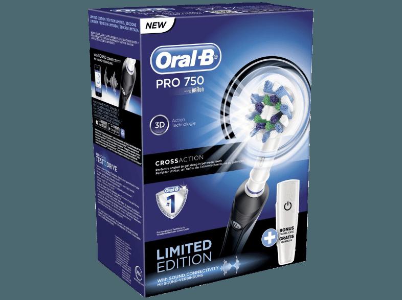 ORAL-B Pro 750 Elektrische Zahnbürste Elektrische Zahnbürste Schwarz, ORAL-B, Pro, 750, Elektrische, Zahnbürste, Elektrische, Zahnbürste, Schwarz