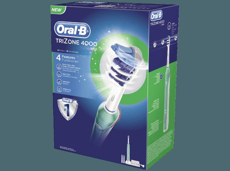 ORAL-B TRI ZONE 4000 Elektrische Zahnbürste Weiß/Dunkelblau