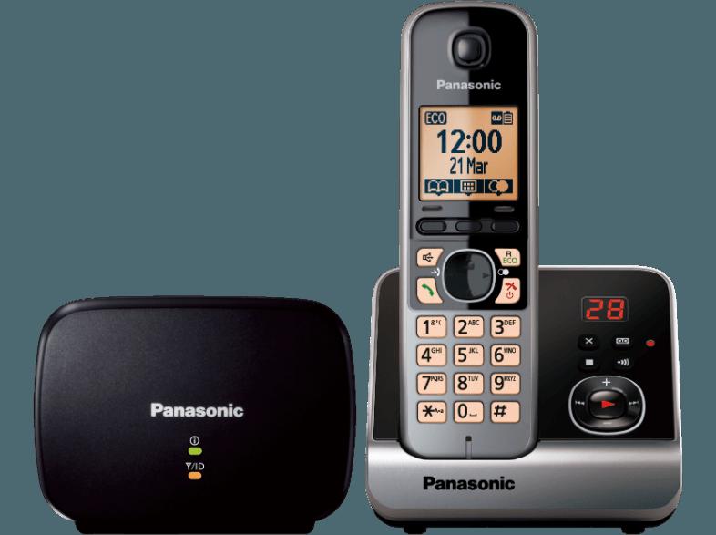 PANASONIC KX-TG 6761 GB Schnurlostelefon mit Anrufbeantworter