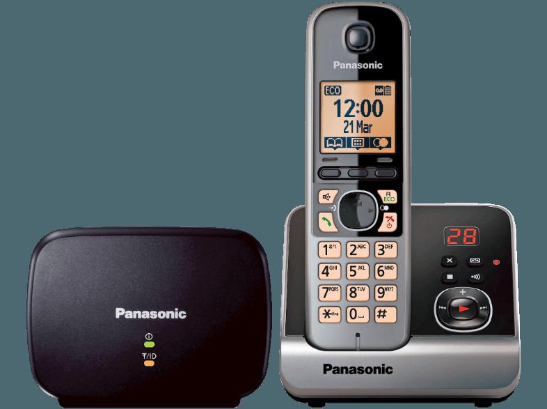 PANASONIC KX-TG 6761 GB Schnurlostelefon mit Anrufbeantworter