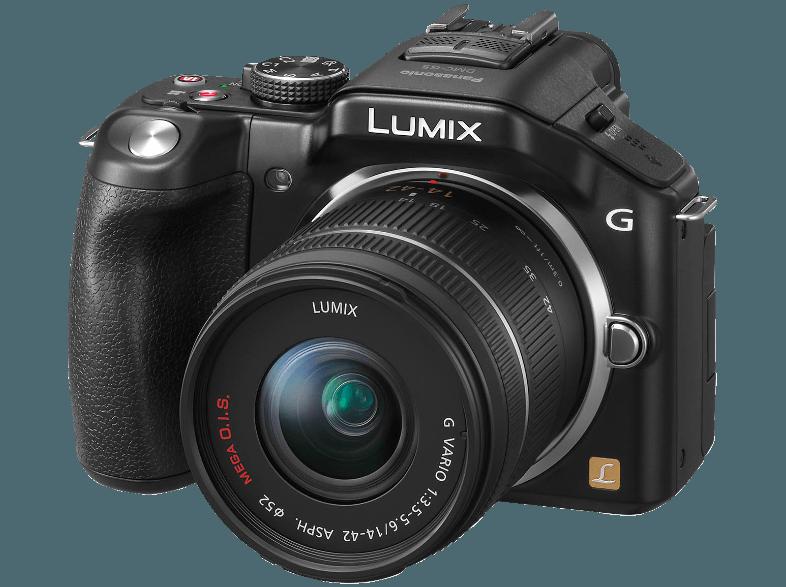 PANASONIC Lumix DMC-G5    Objektiv 14-42 mm (Standard), 45-150 mm (Tele) f/3.5-5.6, f/4-5.6 (Tele) (16 Megapixel, Live-MOS)